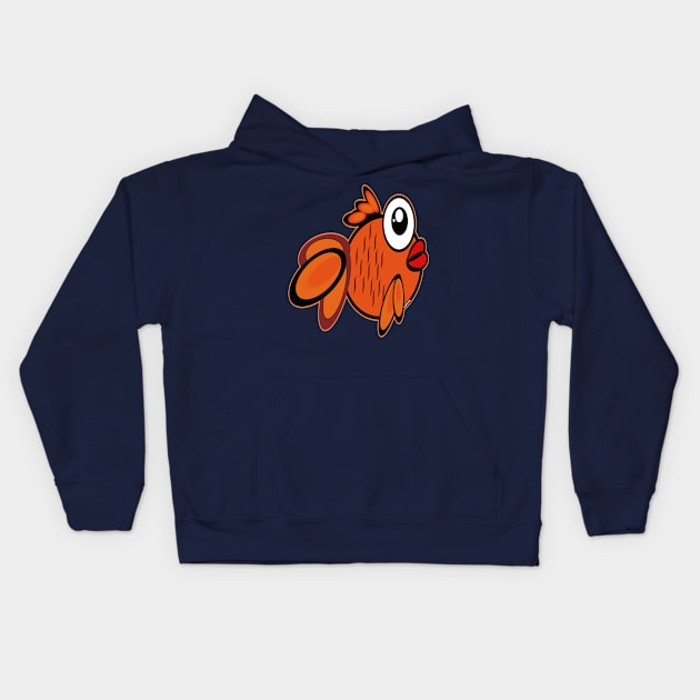 Baby fish fish color Kids Hoodie by Lebihanto